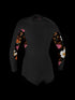 Oneill Wms Bahia 2/1 Front Zip L/S Short Spring - black/bluemchen/black